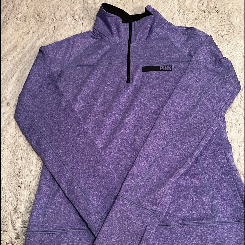 Victoria Secret PINK 1/4 zip up XS Purple